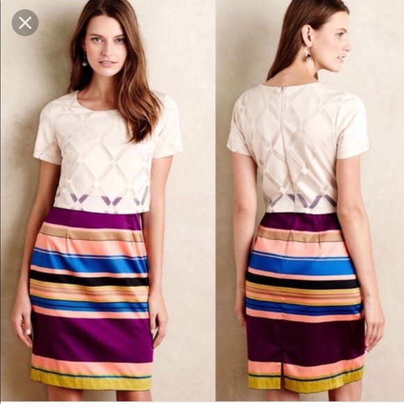Anthropologie Dresses & Skirts - Anthropologie Weston striped sheath dress, 0, EUC